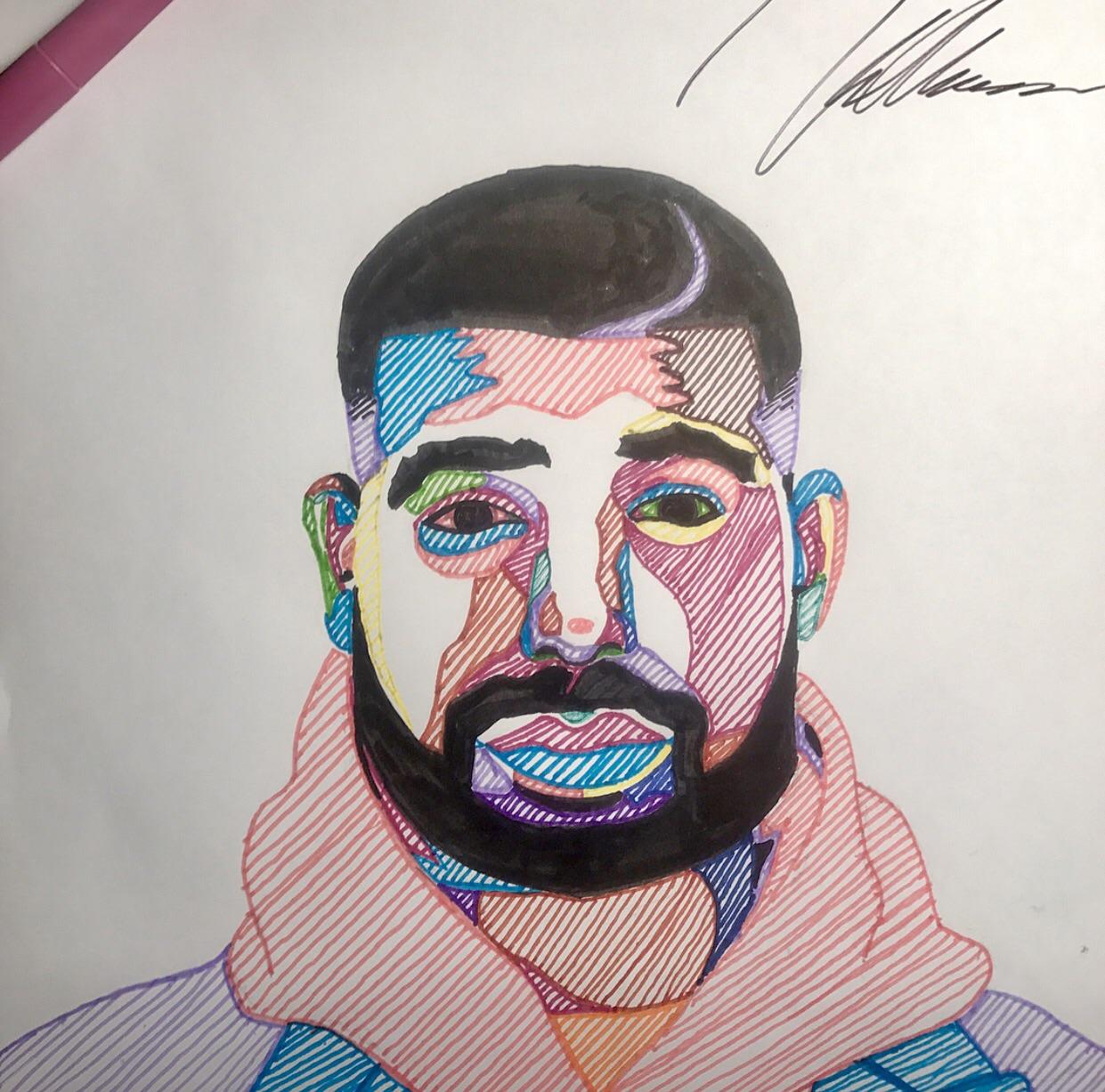 1241x1227 chubby drake drawing i did drizzy - Drake Drawing