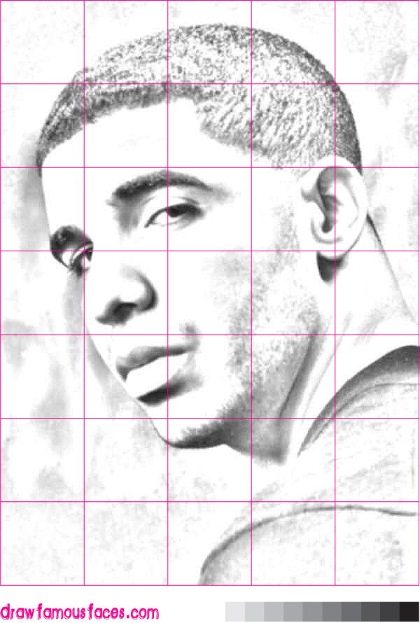 600x890 How To Draw Drake Draw Famous Faces - Drake Drawing Easy