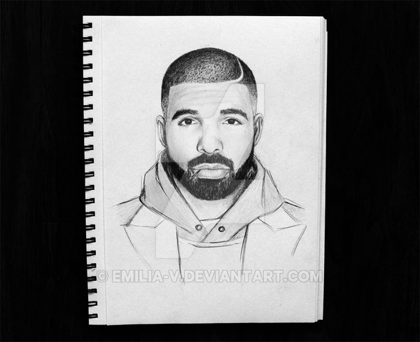 600x488 Drake Portrait - Drake Drawing Pictures