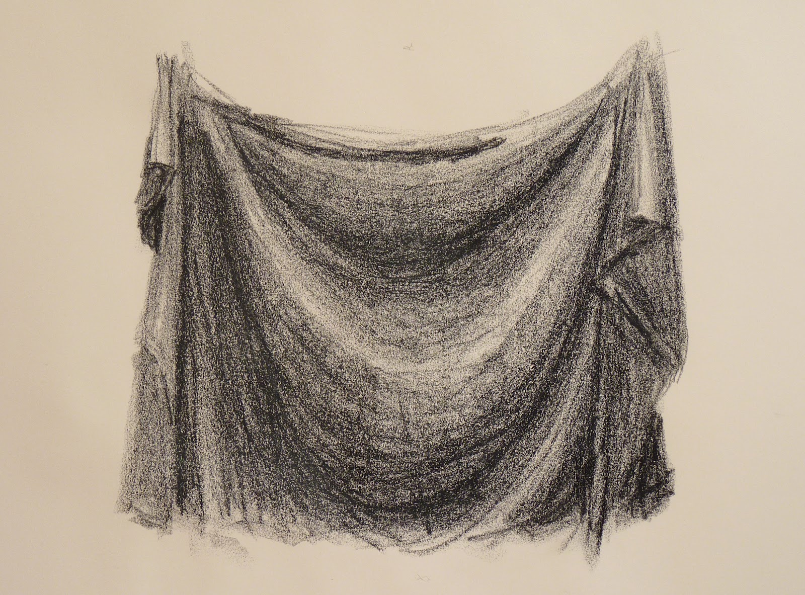 1600x1183 learning to draw learning to see modelled drawing of drapery - Drapery Drawing