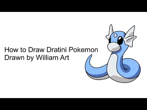 480x360 How To Hand Draw Dratini Pokemon - Dratini Drawing