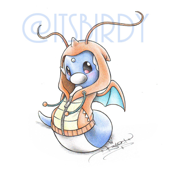 591x591 Drawing Art Pokemon Dratini Crayola Dragonite Trapinch Abra - Dratini Drawing