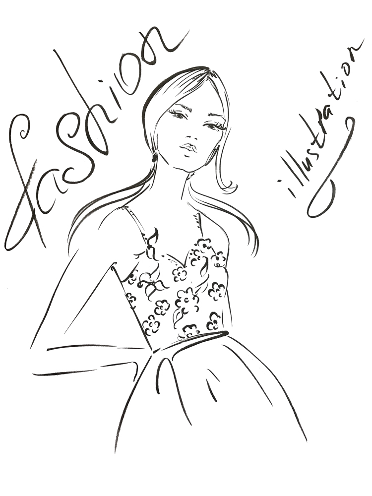 750x1000 how to draw fashion illustration fashion figure - Draw Fashion Drawing