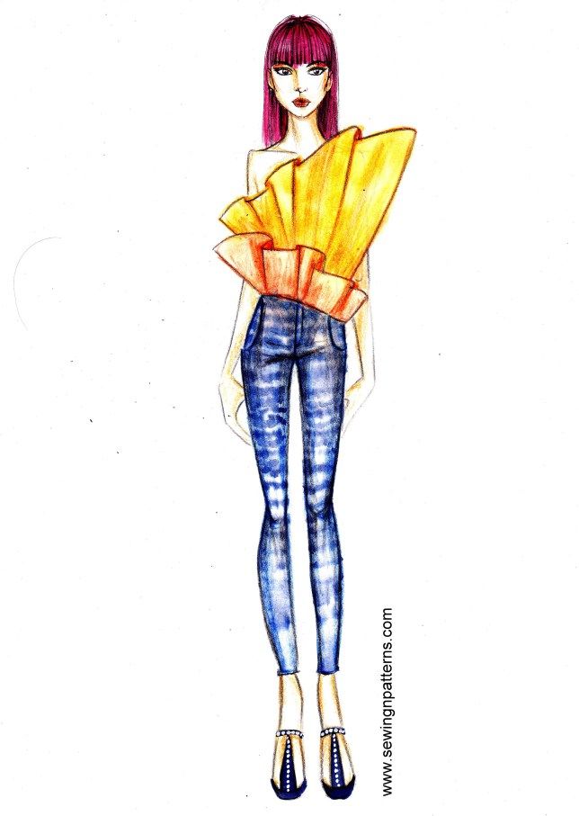 644x907 How To Draw Fashion Sketches In Minutes Or Less - Draw Fashion Drawing