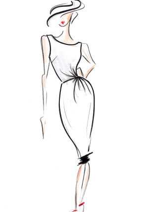 287x430 Fashion Illustration Woman - Draw Fashion Drawing