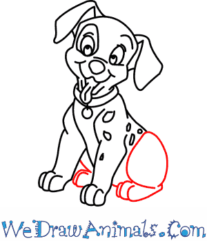 300x350 How To Draw Patch From Dalmatians - Drawing 101