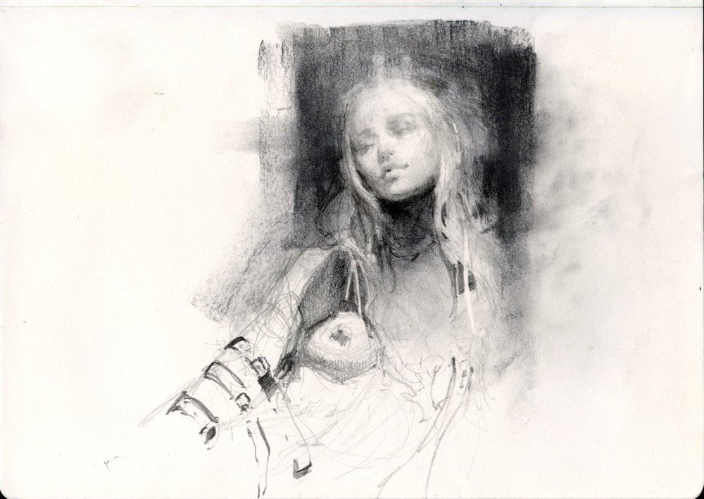 1000x709 Drawings Jeremy Mann - Drawing 2016