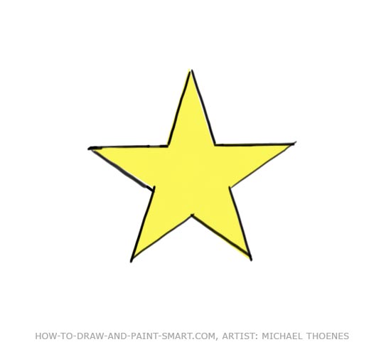 550x488 How To Draw A Star - Drawing A 5 Point Star