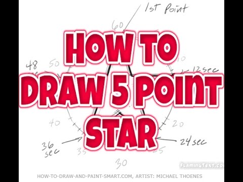 480x360 How To Draw Point Star Ceena - Drawing A 5 Point Star