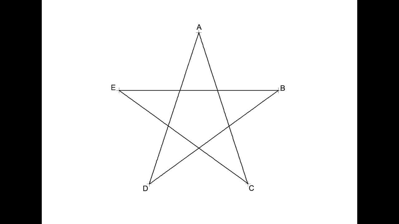 1280x720 How To Draw A Five Pointed Star - Drawing A 5 Point Star