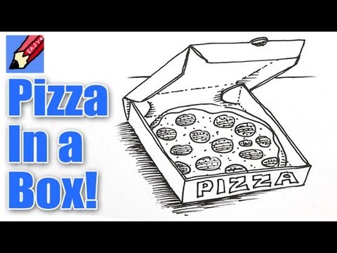 480x360 How To Draw A Pizza In A Pizza Box Shoo Rayner - Drawing A Box