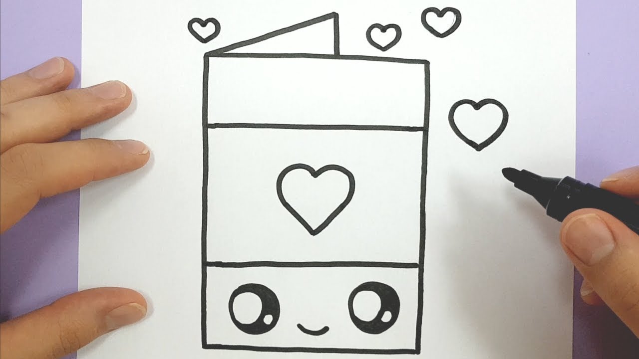 1280x720 How To Draw A Happy Love Heart Card Easy - Drawing A Card