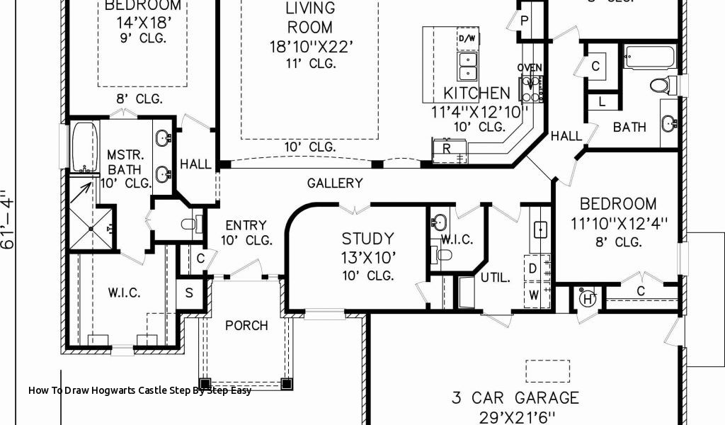 1024x600 How To Draw Hogwarts Castle Step - Drawing A Castle Step By Step
