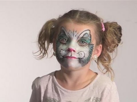480x360 How To Do Cat Face Paint - Drawing A Cat Face For Halloween