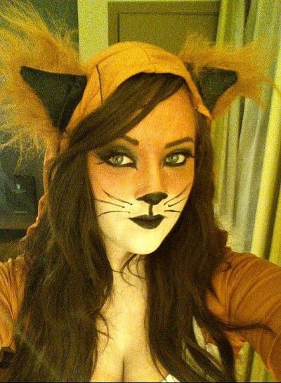 400x545 Types Of Cat Face Makeup - Drawing A Cat Face For Halloween