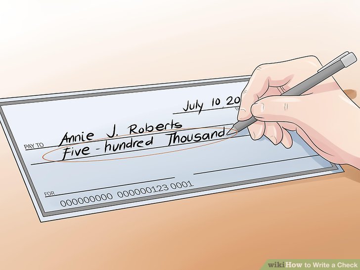 728x546 How To Write A Check Steps - Drawing A Cheque
