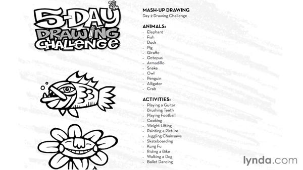 600x338 day challenge mash up drawing - Drawing A Day Challenge