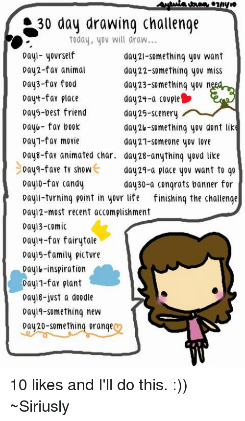 500x860 day drawing challenge today yov will draw dayl yovrself day - Drawing A Day Challenge