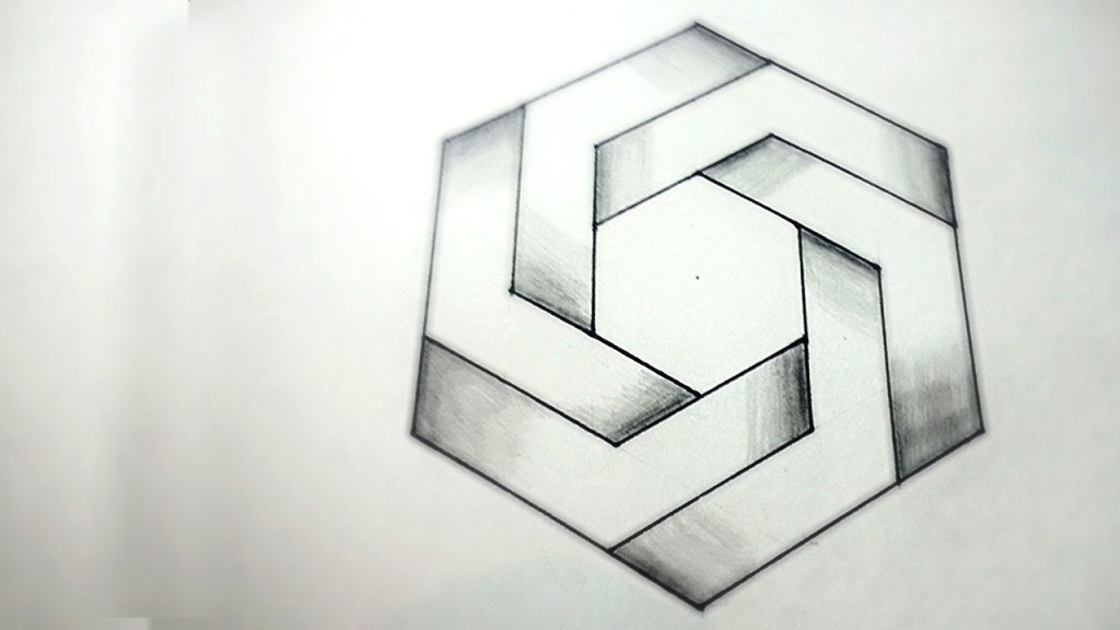 1024x576 How To Draw Impossible Hexagon - Drawing A Hexagon