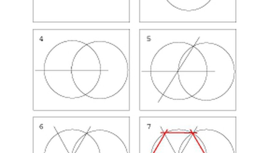 877x500 how to construct a hexagon sciencing - Drawing A Hexagon