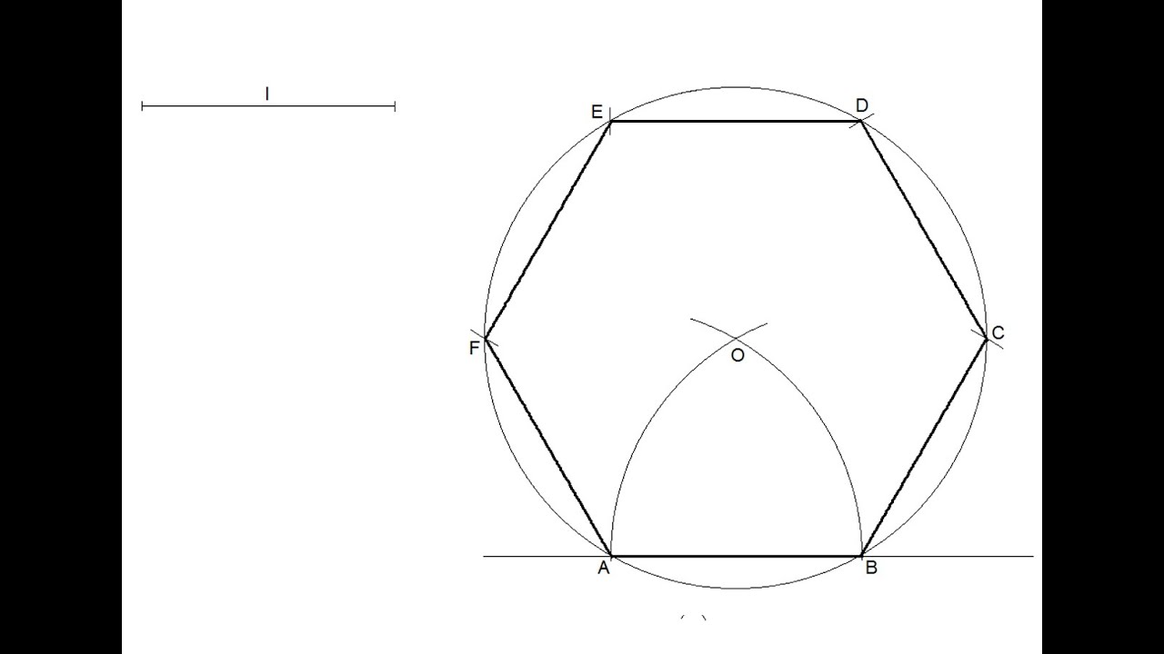 1280x720 How To Draw A Regular Hexagon Knowing The Length Of One Side - Drawing A Hexagon