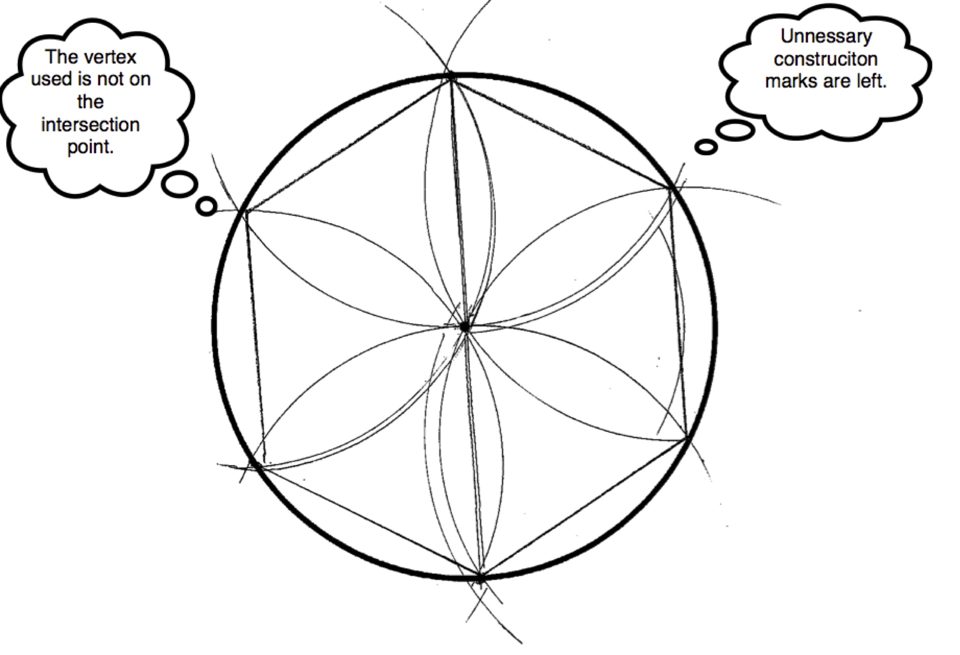 1916x1308 Regular Hexagon In A Circle Students Are Asked To Construct - Drawing A Hexagon