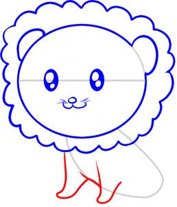 258x302 How To Draw How To Draw A Lion For Kids - Drawing A Lion Face Step By Step