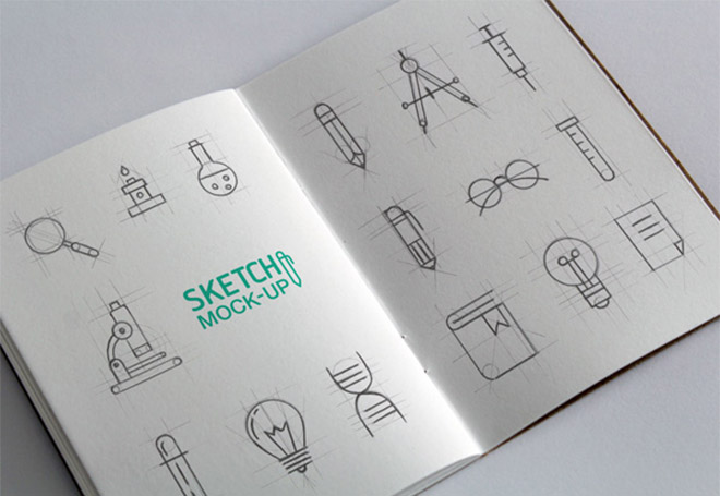 660x455 Free Templates To Mockup Your Sketches Drawings - Drawing A Logo Free
