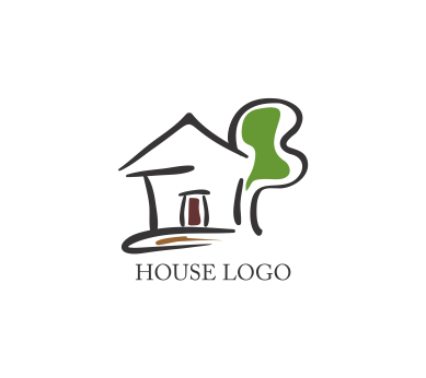 389x346 Vector Drawing House Logo Inspiration Download Vector Logos Free - Drawing A Logo Free