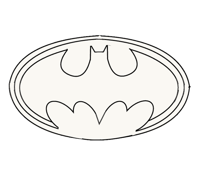 678x600 how to draw batman logo collection of free drawing logo batman - Drawing A Logo Free