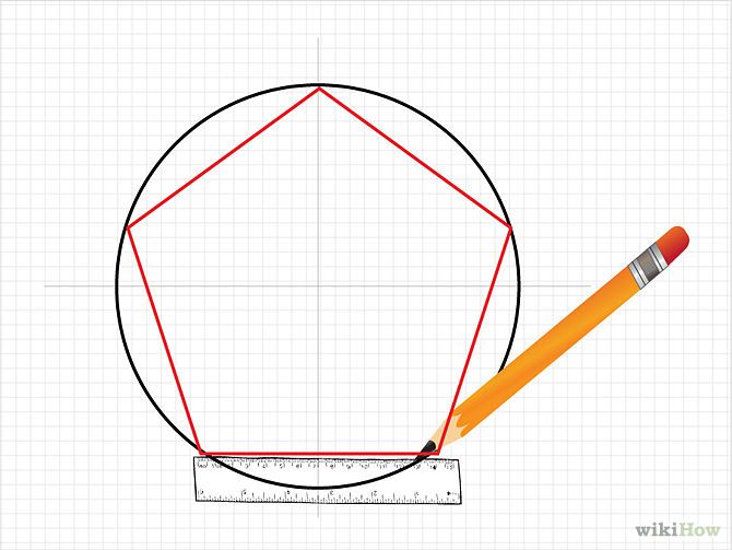 670x503 how to draw a pentagon for pointed star porch decor pentagon - Drawing A Pentagon