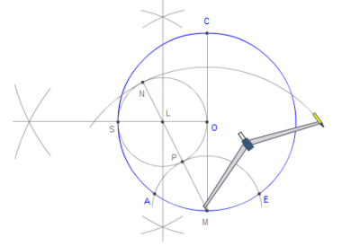 390x274 printable instructions for constructing a pentagon inscribed - Drawing A Pentagon