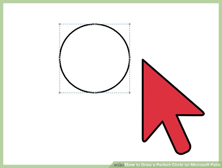 728x551 how to draw a perfect circle on microsoft paint steps - Drawing A Perfect Circle