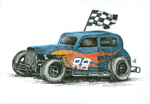 Drawing A Race Car at PaintingValley.com | Explore collection of