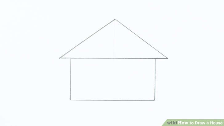728x410 How To Draw A House Steps - Drawing A Rectangle