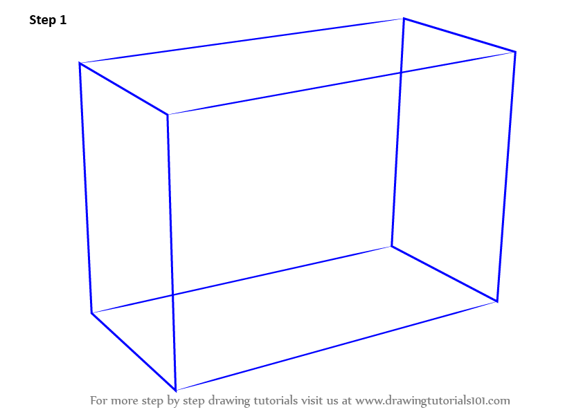 842x596 Learn How To Draw Shoe Rack - Drawing A Rectangle