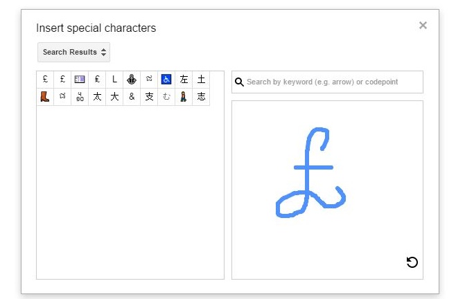 658x432 how to insert a symbol in google docs - Drawing A Search