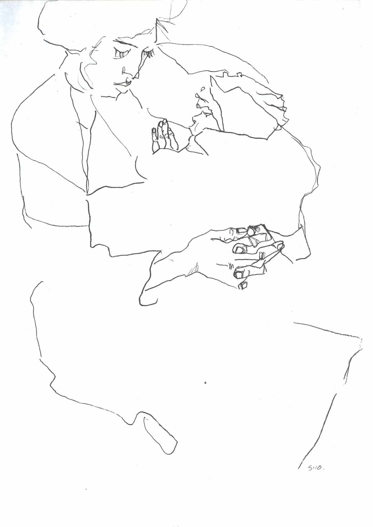 1200x1696 Contour Drawing - Drawing A Search