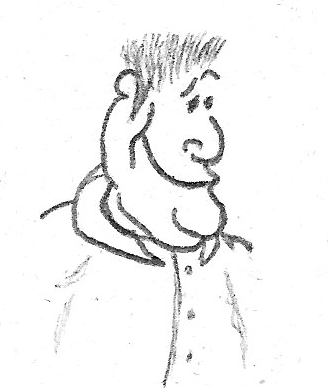 328x388 Smug Smirk Sam - Drawing A Smirk