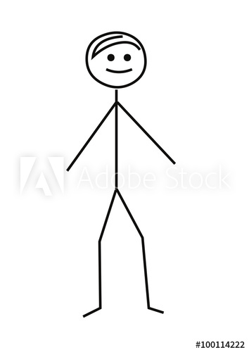 354x500 drawing of stickman on white background - Drawing A Stickman