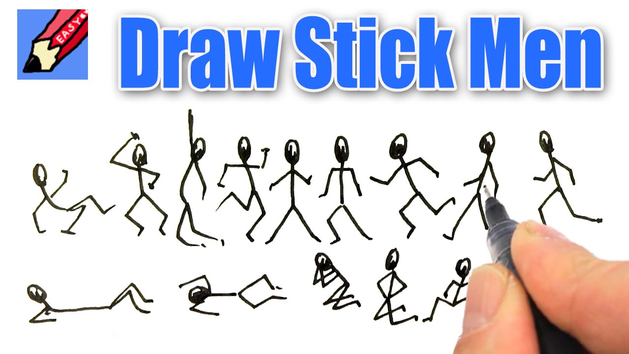 1280x720 how to draw stick men real easy - Drawing A Stickman