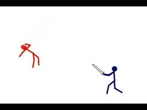 480x360 blue vs red - Drawing A Stickman
