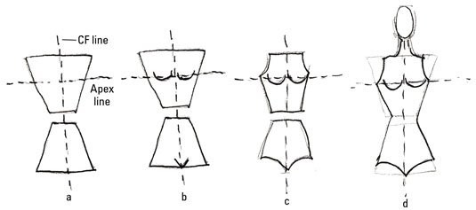 535x237 How To Draw Torsos On Your Fashion Figures - Drawing A Trapezoid