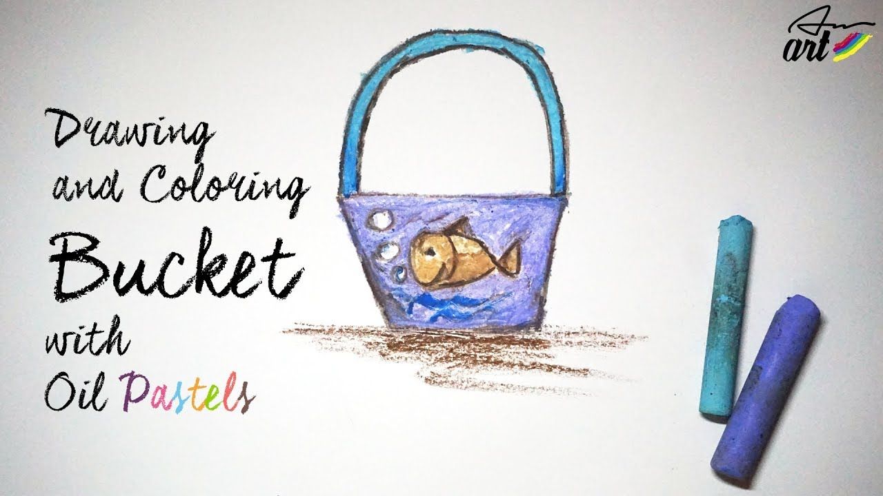 1280x720 How To Draw Bucket With Oil Pastels For Kids Drawing Trapezoid - Drawing A Trapezoid