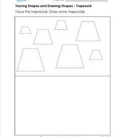 250x272 tracing shapes and drawing shapes worksheets a wellspring - Drawing A Trapezoid