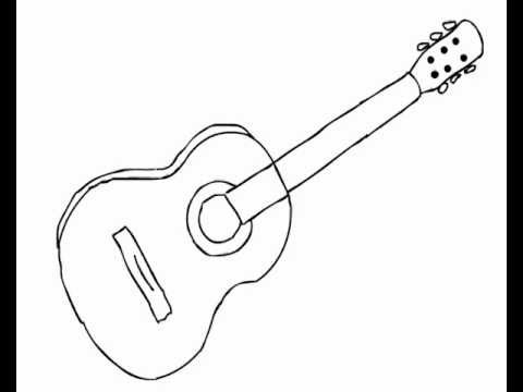 480x360 how to draw acoustic guitar - Drawing Acoustic Guitar