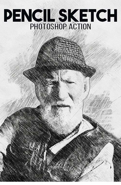500x766 graphicriver pencil sketch photoshop action free download - Drawing Action Photoshop Free