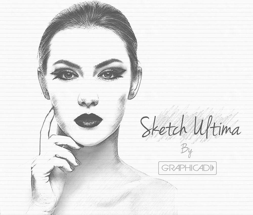 1000x848 Sketch Actions - Drawing Action Photoshop Free