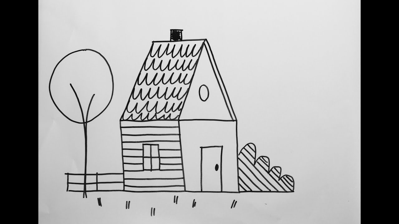 1280x720 Easy Drawing Activity How To Draw A House - Drawing Activities