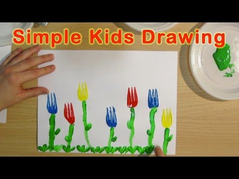 480x360 Flowers Original Preschool Activities - Drawing Activities